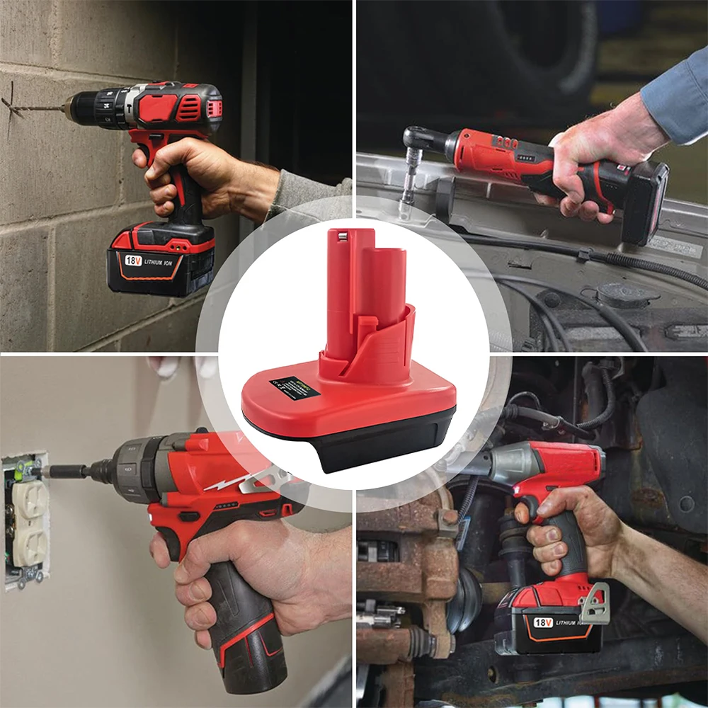 Elektrowerkzeug-Akku-Adapter MT18M12 für Makita 18V Li-Ionen-Akku, umwandelbar für Milwaukee 12V Akku-Elektrowerkzeuge – Detail 6