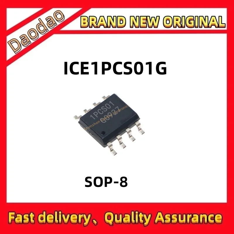 5Pcs New original ICE1PCS01G screen printing 1PCS01 Sop-8 AC-DC controller and regulator