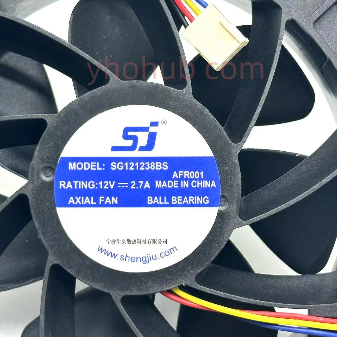 SJ ASIC SG121238BS DC 12V 2.7A S7 S9 T9 L3 Server Cooling Fan violence Fan