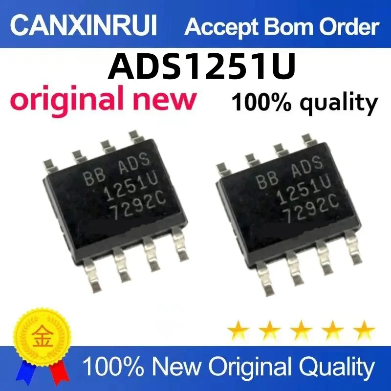 New ADS1251 ADS1251U SOP8 24-bit 20kHz low-power analog-to-digital converter chip