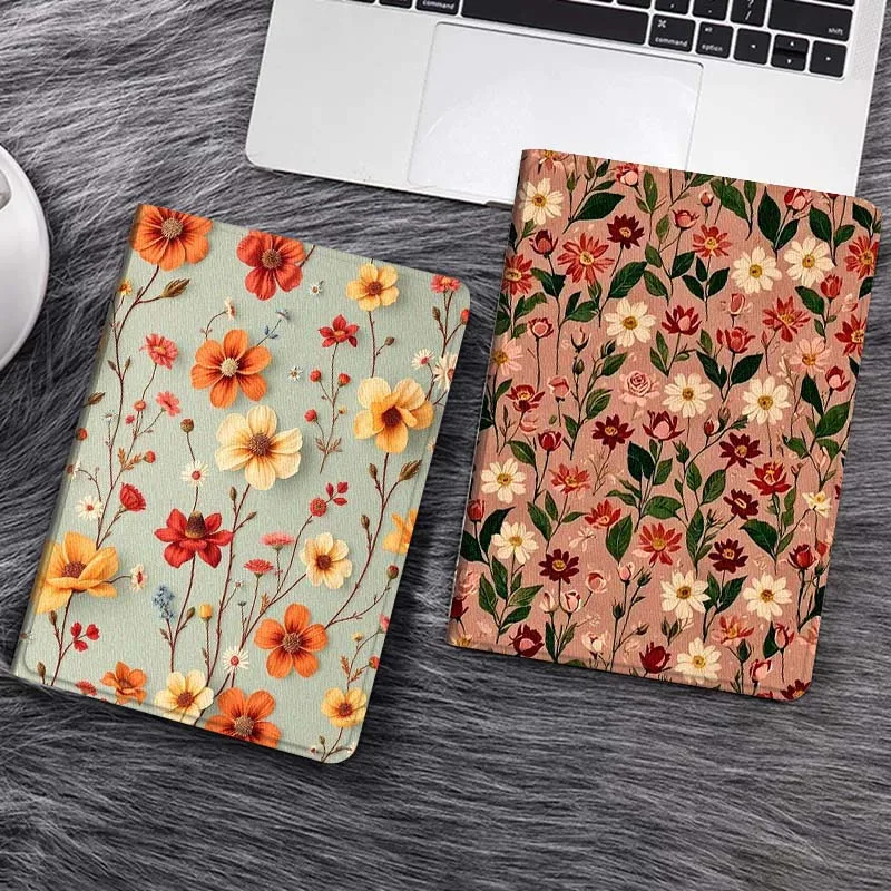 

Flowers Art Popular Beautiful Gift For Huawei MediaPad T5 T10s M6 M5Lite SE Honor Tab 5 6 7 V7 V8 X8a X9a Pro Soft Tablet Case