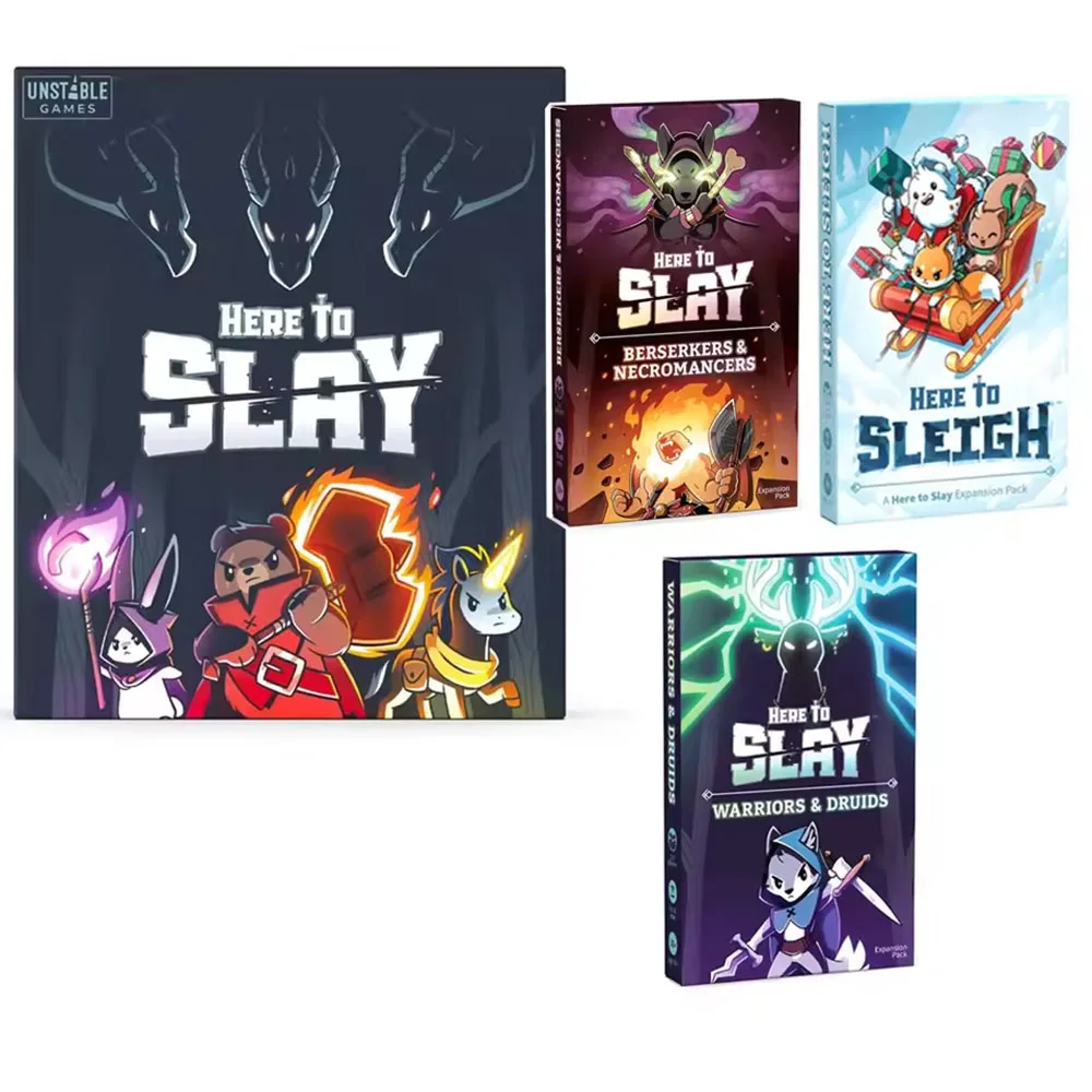 هنا لقتل هنا إلى Sleigh Holiday Expansion Pack لعبة بطاقات لعب الأدوار الاستراتيجية للأطفال والمراهقين والكبار من 2 إلى 6 لاعبين #1
