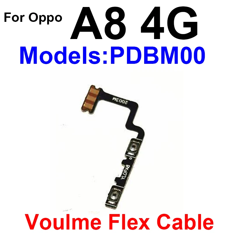 On OFF Power Volume Button Flex Cable For OPPO A8 A5 A5S A3S A3 A1 AX5 AX5S Power Volume Button Switch Control Key Flex Ribbon