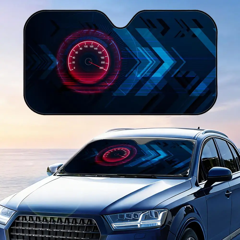

Speedometer Sun Visor Reusable Aluminum Foil Car Windshield Sunshade UV Protection Heat Insulation Cover Sun Visor Shade