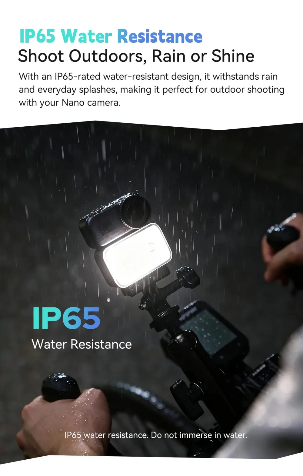 ZENIKO ZN Light Magnetic Quick Release Mini Fill Light Waterproof Video Light Charging For Osmo Nano /Action6