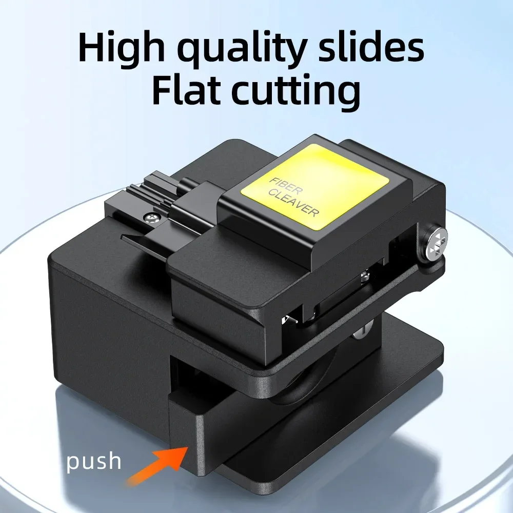 Natalink Optical Fiber Cleaver High Precision Fiber Cutting Knife with Fully Automatic Machine Tool Set Hot Melt Cold Splicing