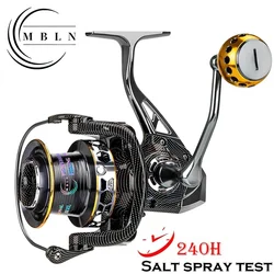 MBLN  Saltwater Spinning Reel,9000-12000 Surf Fishing Reel,45/55LB Max Drag Ultra Smooth Powerful Saltwater Fishing Reels VX