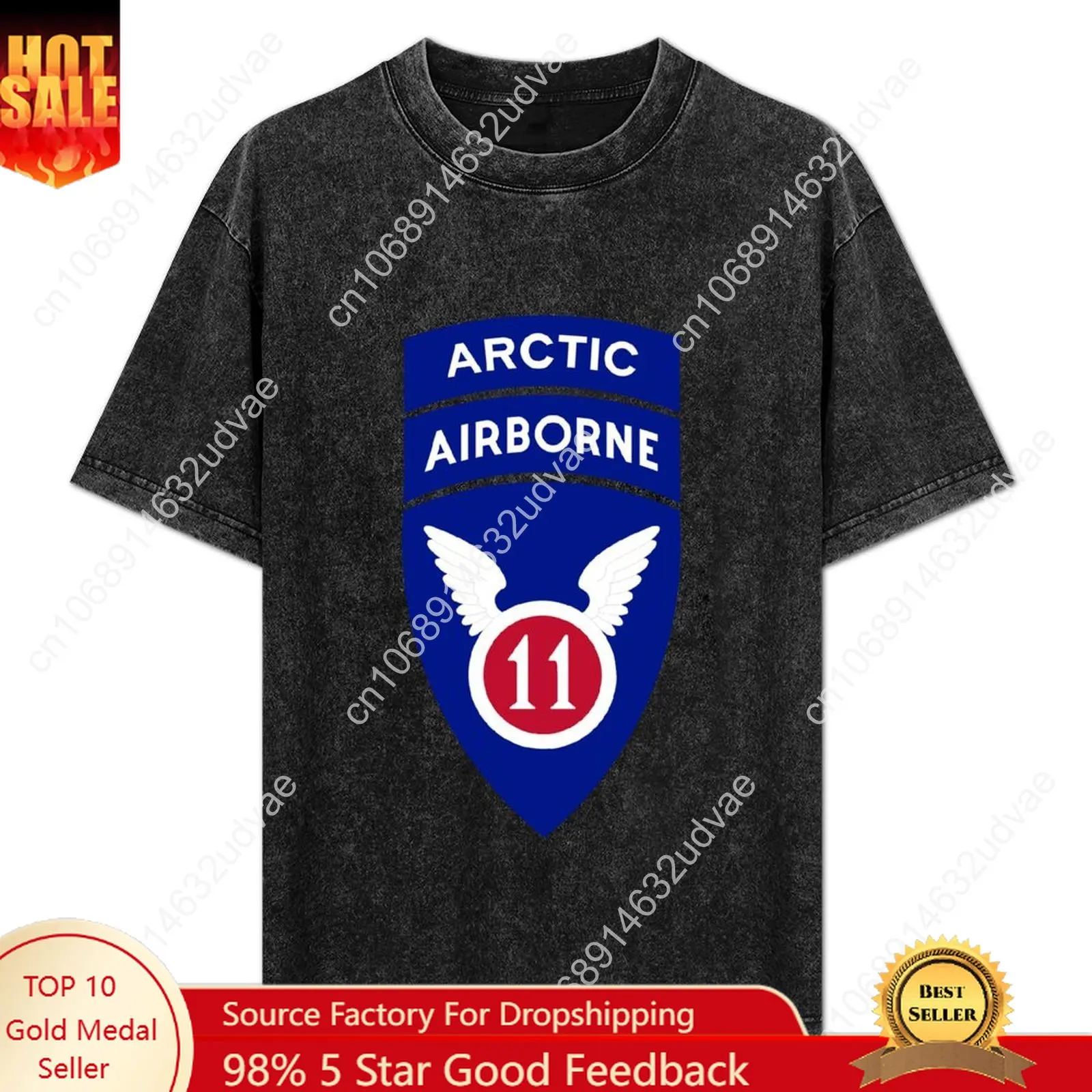 

11th Airborne Division Patch Arctic Angels Retro T Shirts Mans Womans Tshirt Short T-shirt Custom Tops Unisex Clothes Tshirt