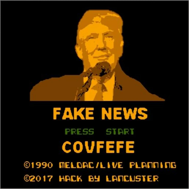 Fake News Covfefe 60 Pins Retro Game Cartridge for FC Console 8 Bit Video Game Card