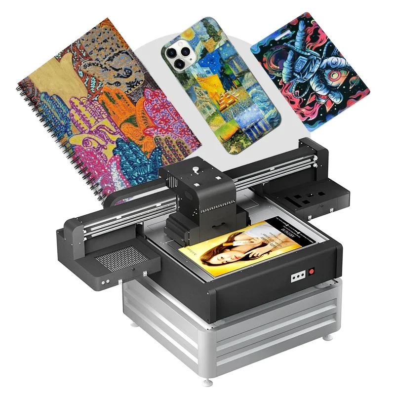 Rainbow 9060 uv printer flatbed A1 with 3 head  for Loudspeaker surrounds Wooden craft items