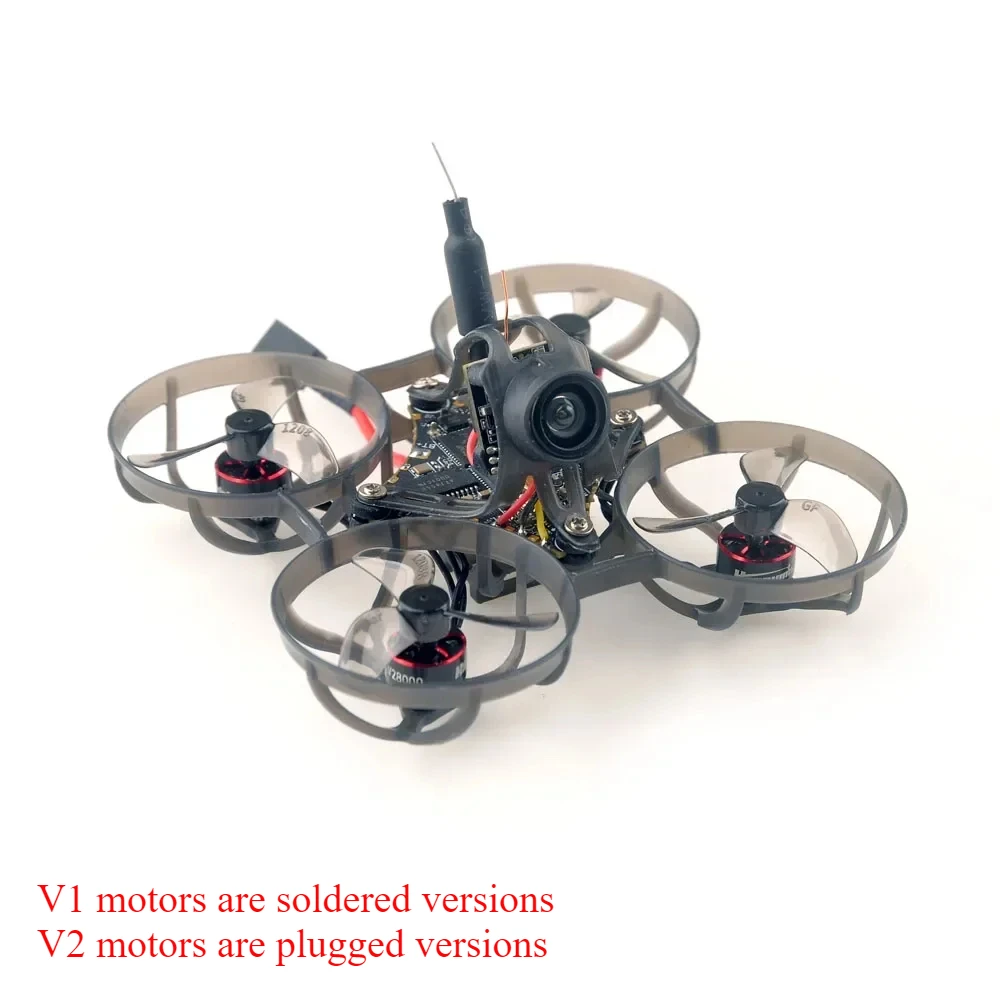 HappyModel Mobula6 2024 V2 1S 65mm Micro Whoop Quad Built-in Serial ELRS 2.4GHz SuperX ELRS 800TVL 400mW 0702 KV28000