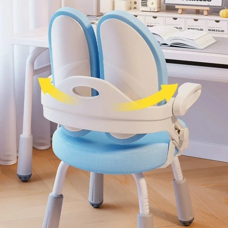 Stable Durable Study Chair Student Homework Writing Chair Household Sitting Position Adjustable Lift Back Seat