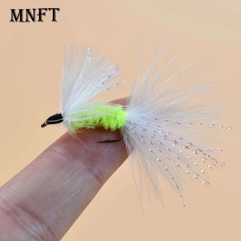 10 Stück Fliegenfischen-Fliegen, handgebunden, wollige Bugger-Fliegen für Forellenbarsch, Fliegenfischen, nasse Nymphen, Streamer-Fliegen, Fliegenfischen-Köder