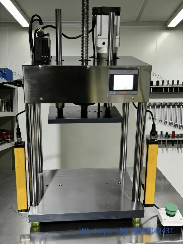 Adjustable speed 2 tons four-column servo press (with anti-pressure hand protector)