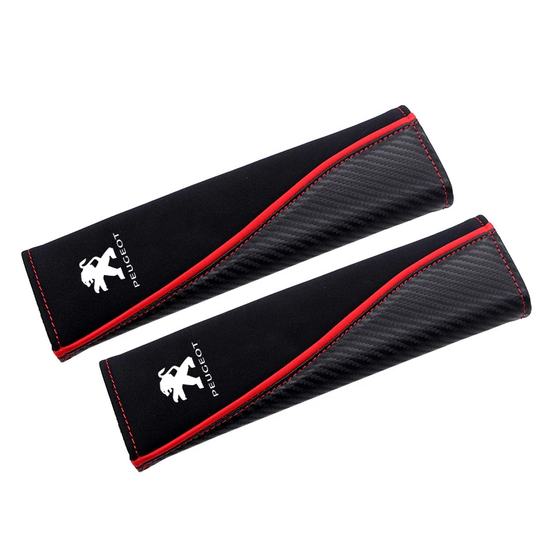 Fashion Personality A pair Car Shoulder Pad for Peugeot GTline Rifter 301 307 406 508 2008 4008 High-end Protect Shoulder Straps