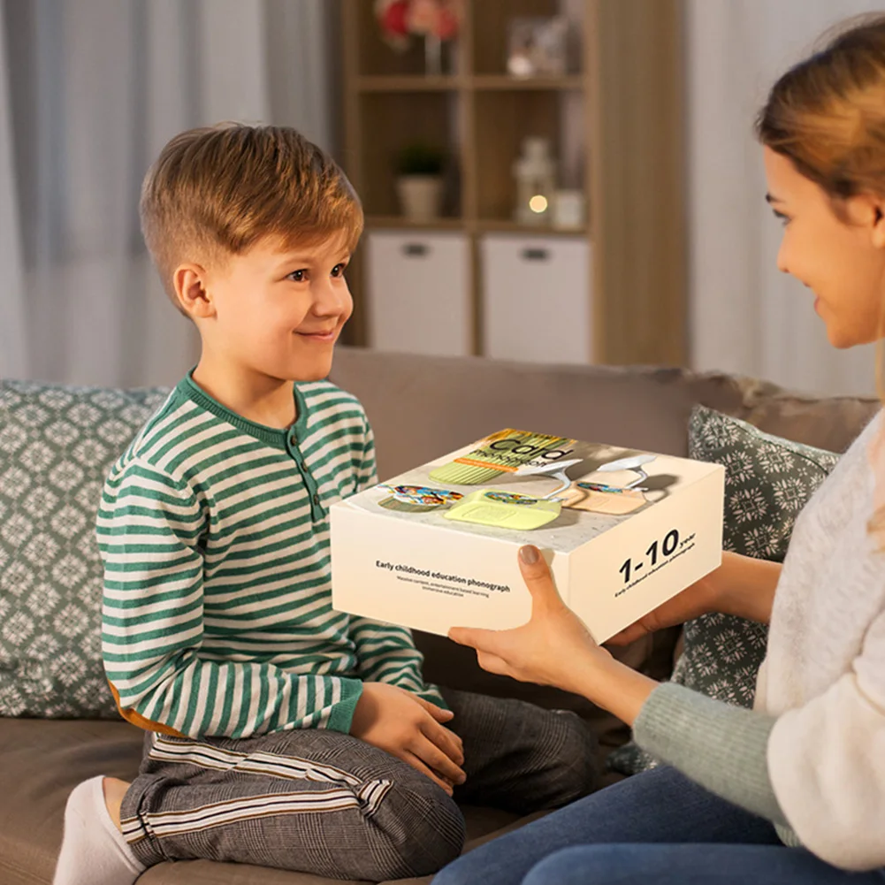 مشغل تسجيلات للأطفال الصغار مع مكبرات صوت ومشغل موسيقى للأطفال للأولاد والبنات من عمر 3 إلى 12 عامًا