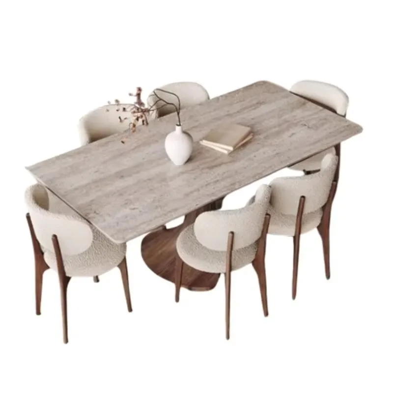 Wood Luxury Dining Tables Modern Square Luxury Modern Dining Tables Space Saving Wooden Tavolo Da Pranzo Furniture Apartments