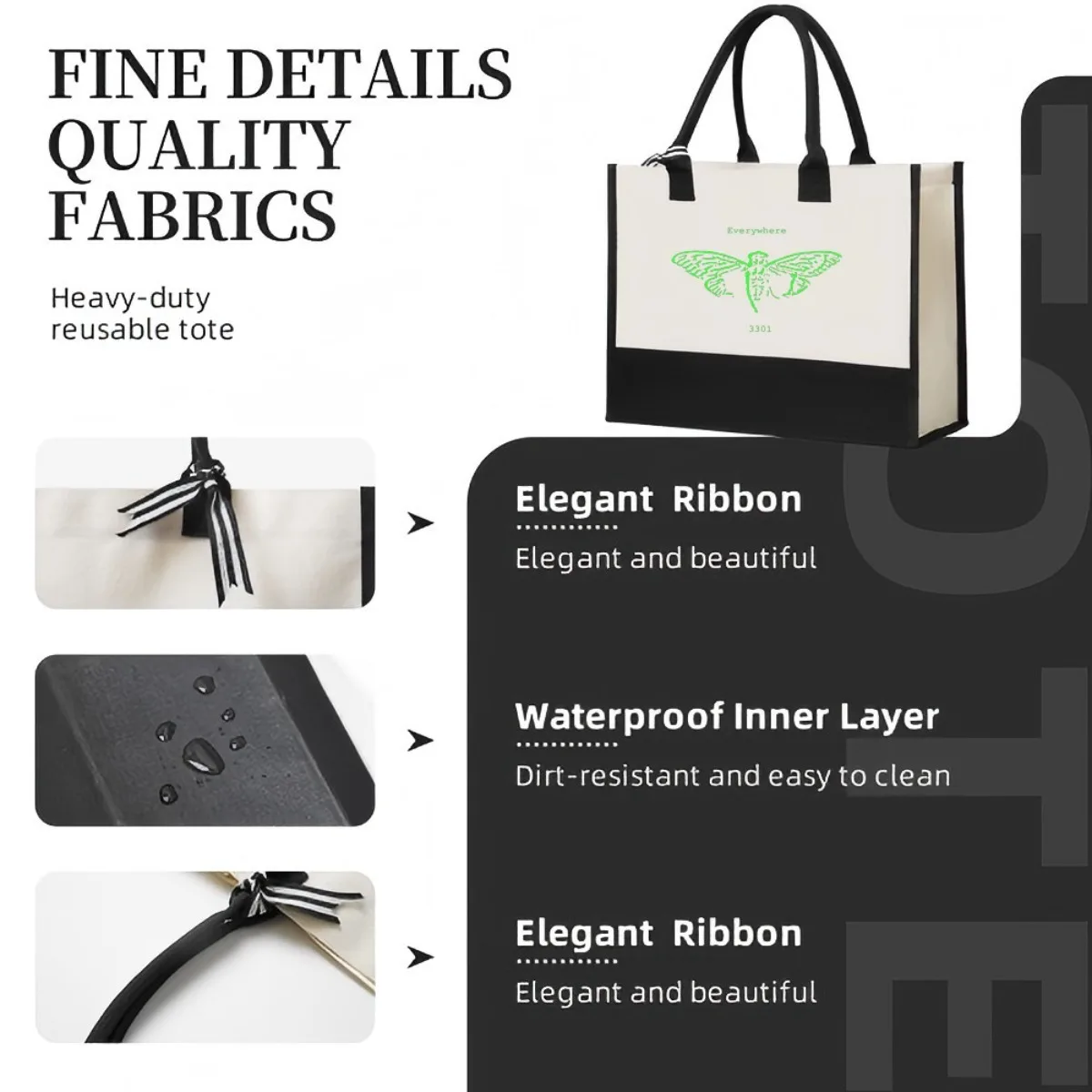 Dark ter 2026 وصول جديد موضة عملية واسعة قابلة لإعادة الاستخدام حمل حقيبة نمط طباعة 2 لهجة الثقيلة ينبغي كبيرة #5