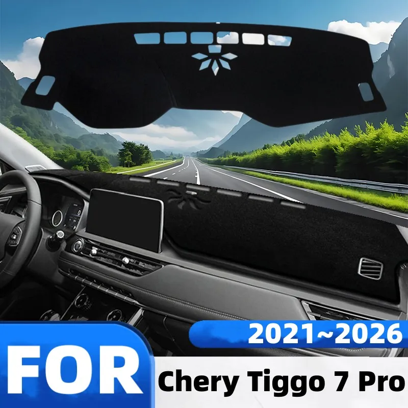 Für Chery Tiggo 7Pro 2021 2022 2023 2024 2025 Auto Konsole Dashboard Sonnenschirm UV Anti-reflektierende Sun-proof teppich Matte Zubehör