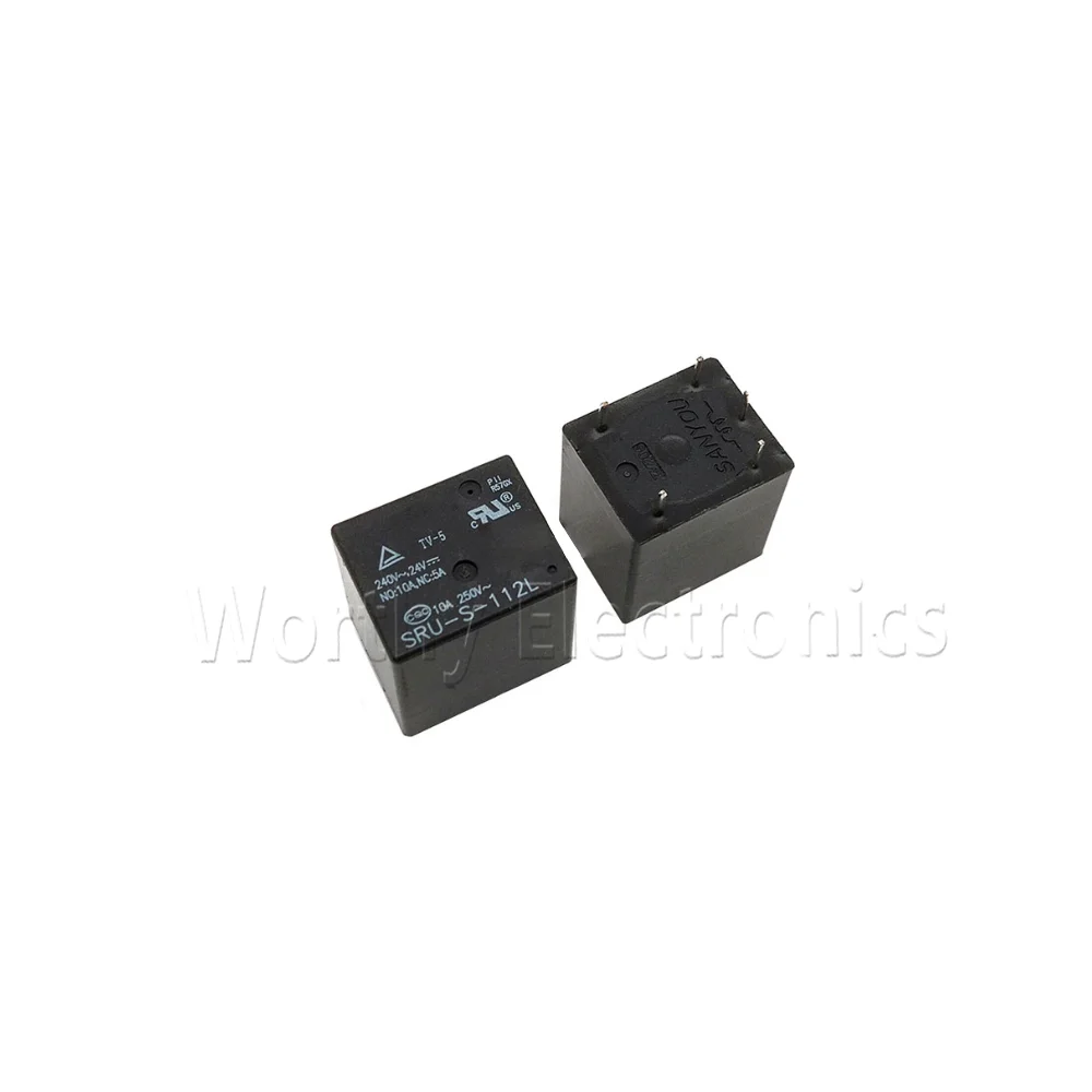 Free shipping 10PCS/LOT SRU-S-112D 5PIN 10A 12V relay