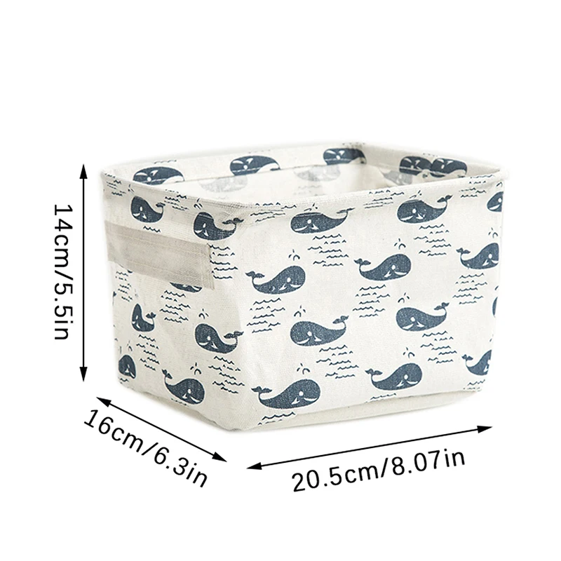 Home Fabric Art Cotton Linen Dirty Clothes And Sundry Storage Basket Organizer Folding Toy Storage Basket Storage Box