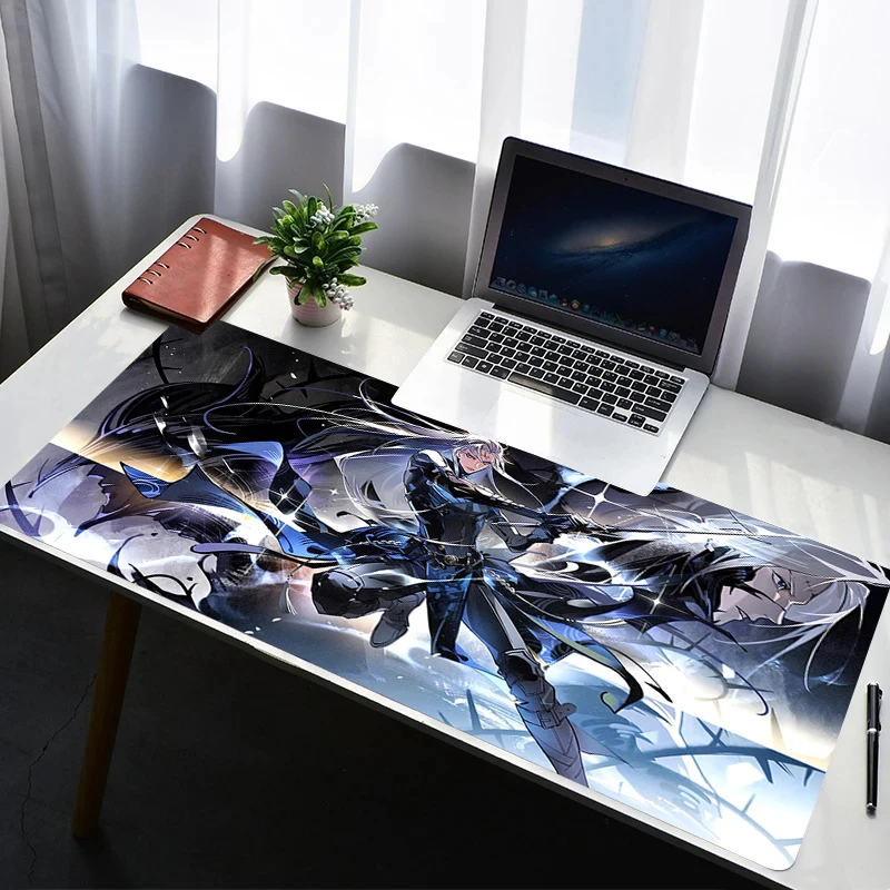 Mouse Pad Laptop Rubber Extended Desktop Mat Computer Gamer Mousepad PC Gaming Accessories Wuthering Waves Calcharo Keyboard Pad
