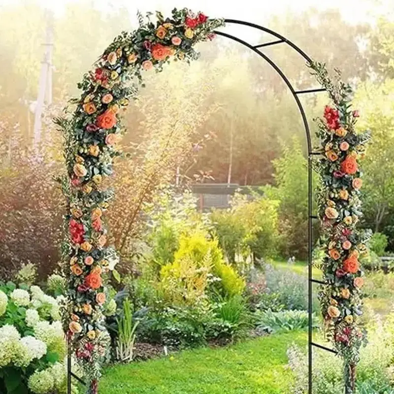 Outdoor Arch Trellis Metal Garden Trellis For Climbing Plants Balloon Decor Arbor Wedding Decoration Flowers Frame Backdrop