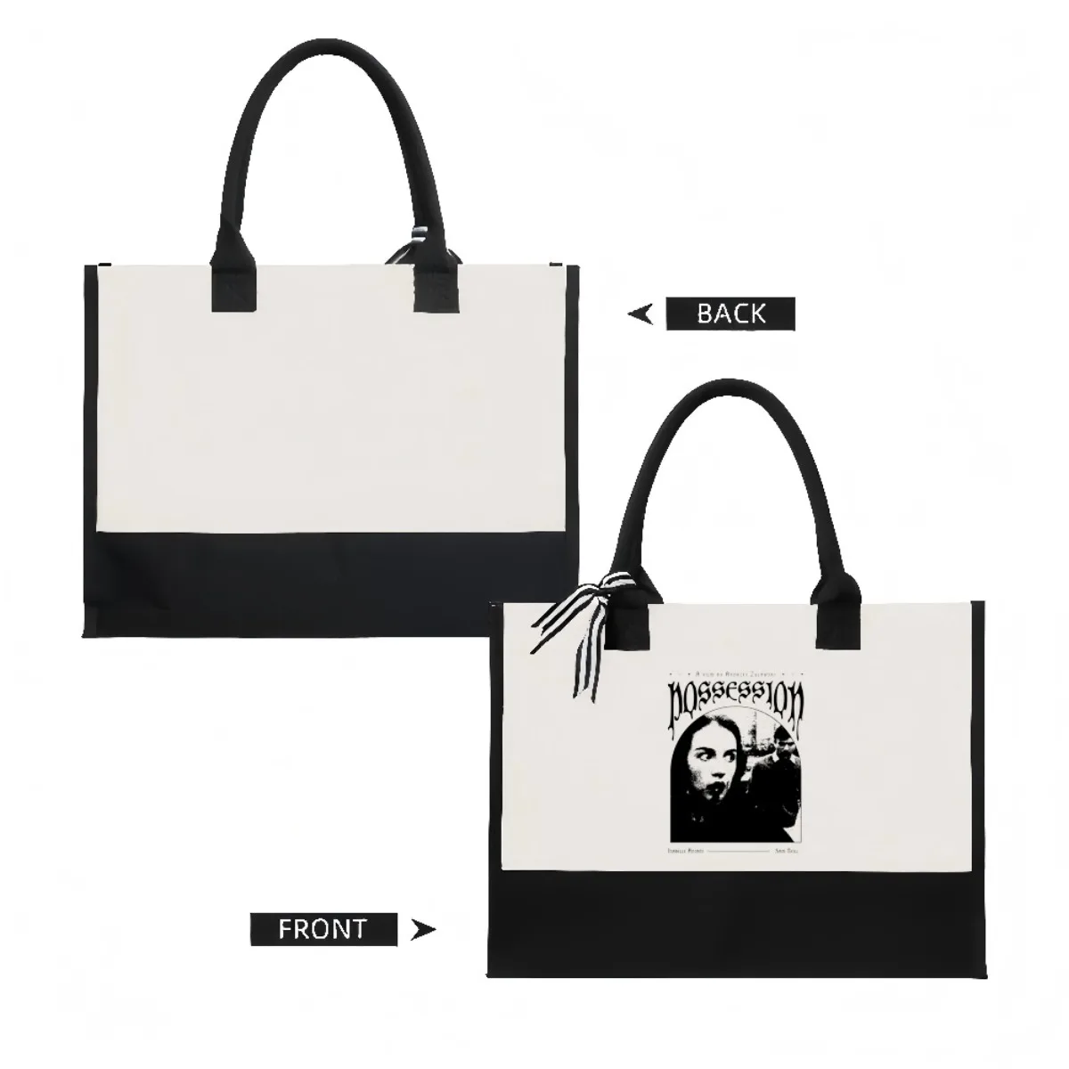 Possession 1981 فيلم 2026 وصول جديد موضة عملية واسعة حقيبة حمل قابلة لإعادة الاستخدام نمط طباعة 2 لهجة الثقيلة كتف كبير #2