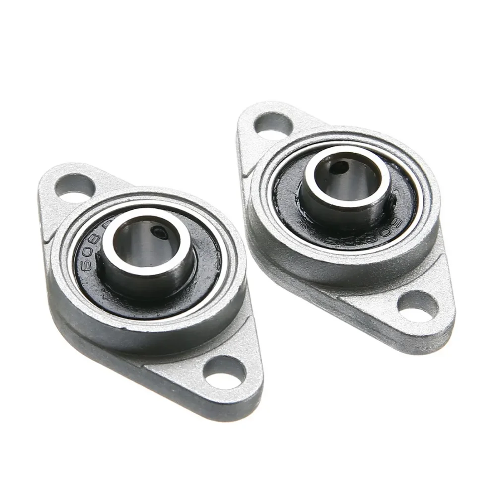 2Pcs/lot KFL08 Pillow Block Bearings 3D Printer Parts Zinc Alloy Rhombic Pillow Flange Block Bearings 8mm Bore Diameter