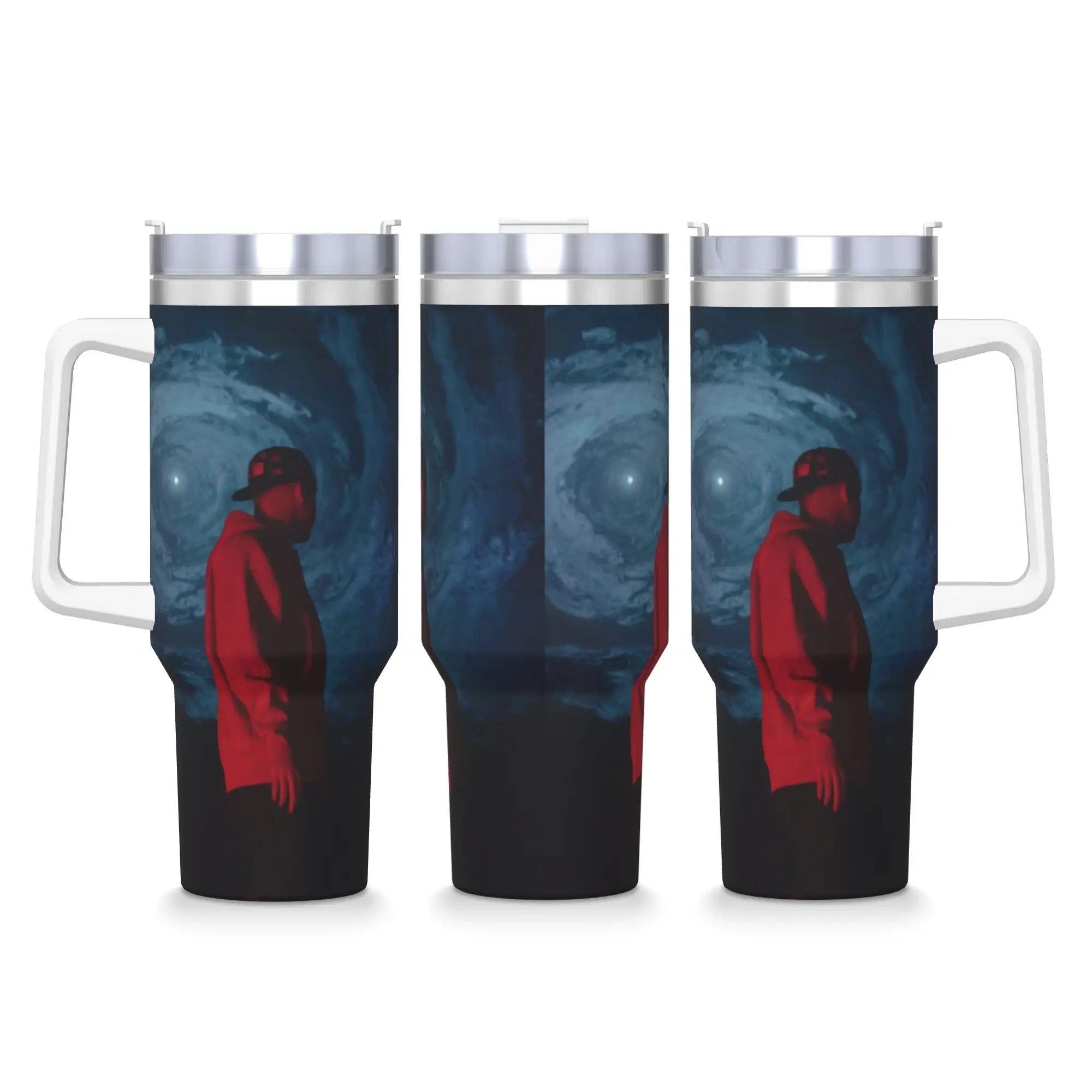 

Stainless Steel Tumbler Rapper Quevedo Mugs Cup With Straws Travel Hot Drinks Water Bottle Insulated Large Thermal Cups