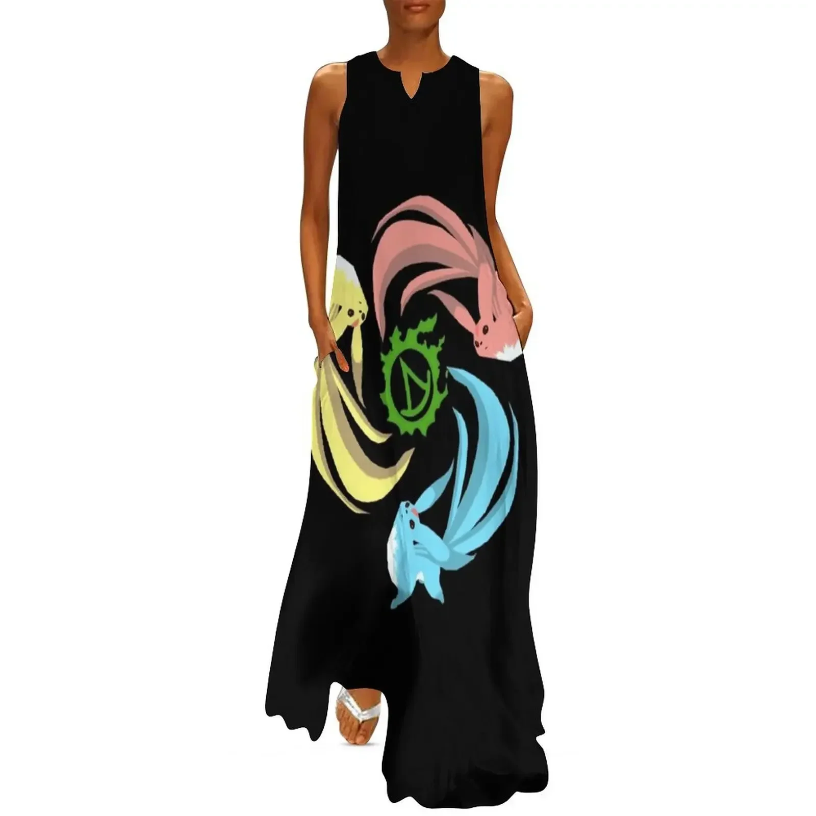 

FFXIV Summoner - Carbuncles Long Dress Woman fashion dresses for women 2025 Dance dresses prom dress Dress