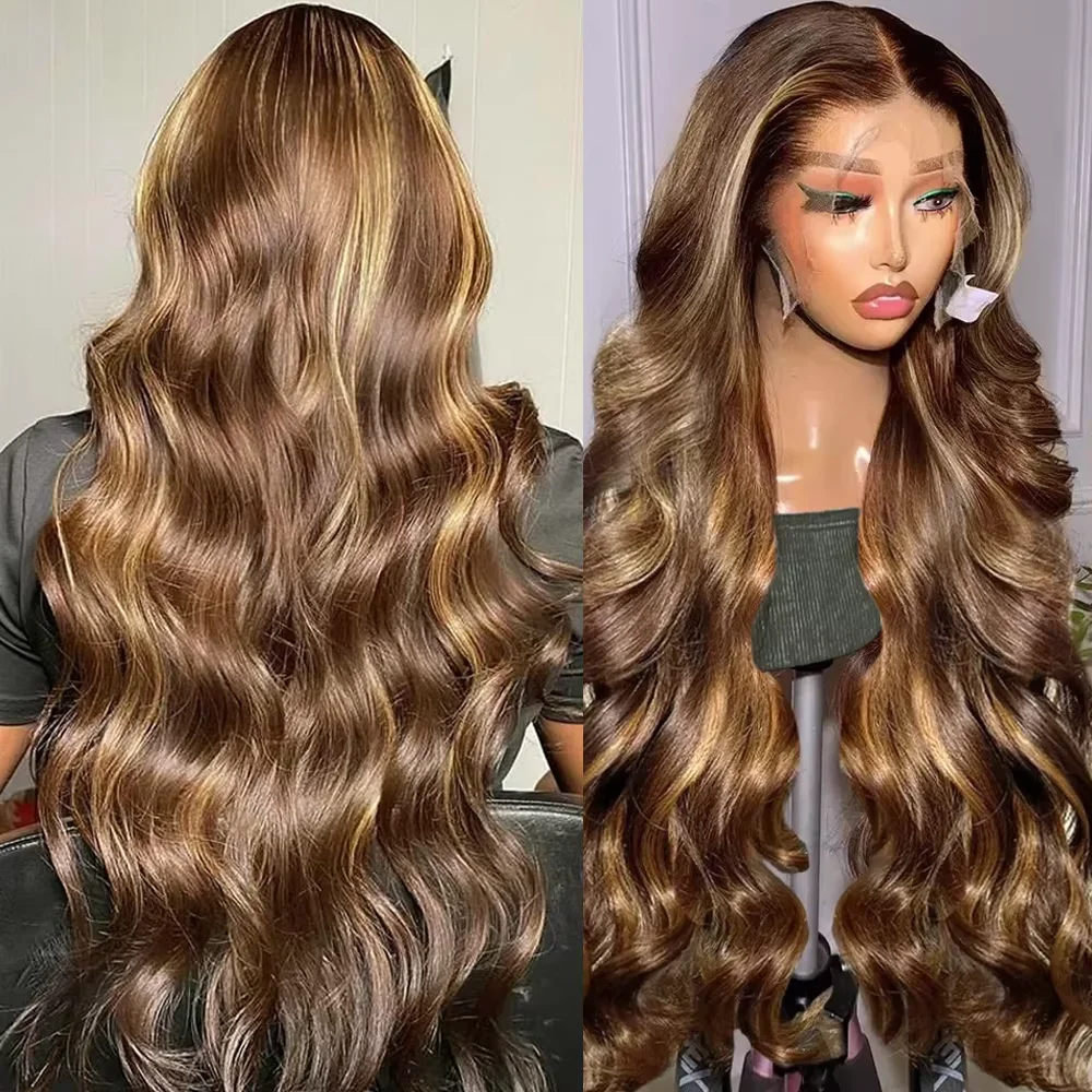 

Выделите блондинку Объемная волна 13x6 HD Прозрачные кружевные фронтальные парики 100% человеческие волосы HD Парики из натуральных волос на кружеве для женщин 36 дюймов