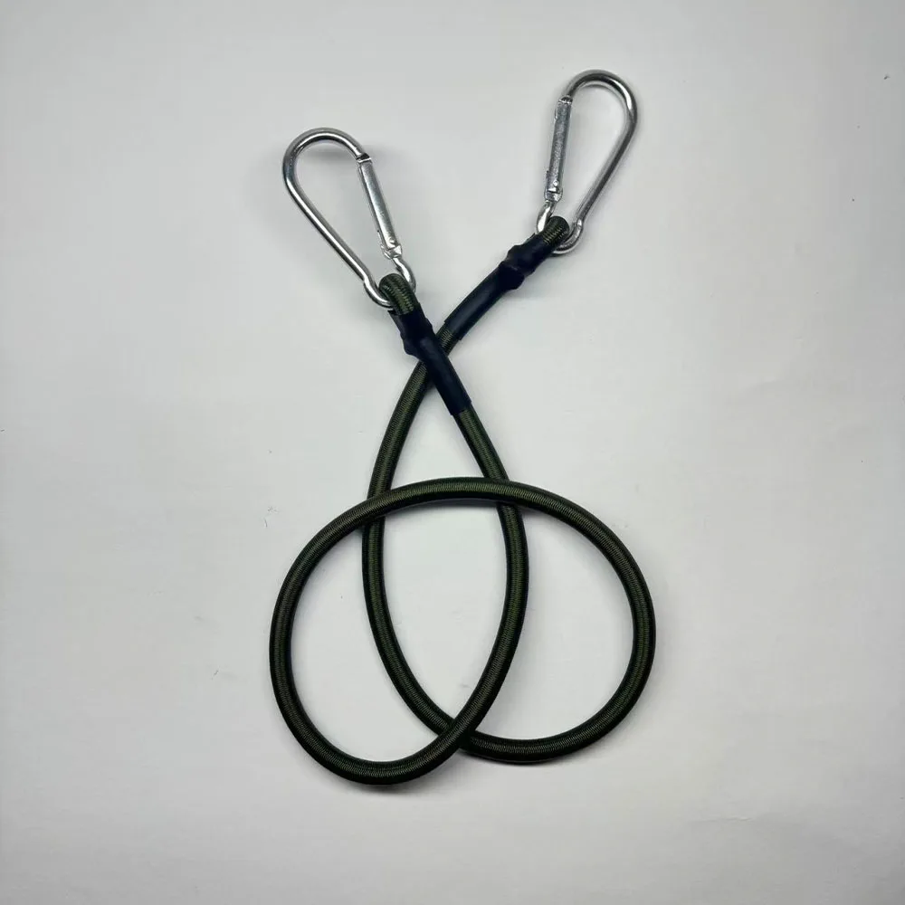 Outdoor Heavy Duty Bungee Cord Elastic Tie Strap String Carabiner Hooks Kayak Cycling Luggage Packing Ropes Camping Accessories
