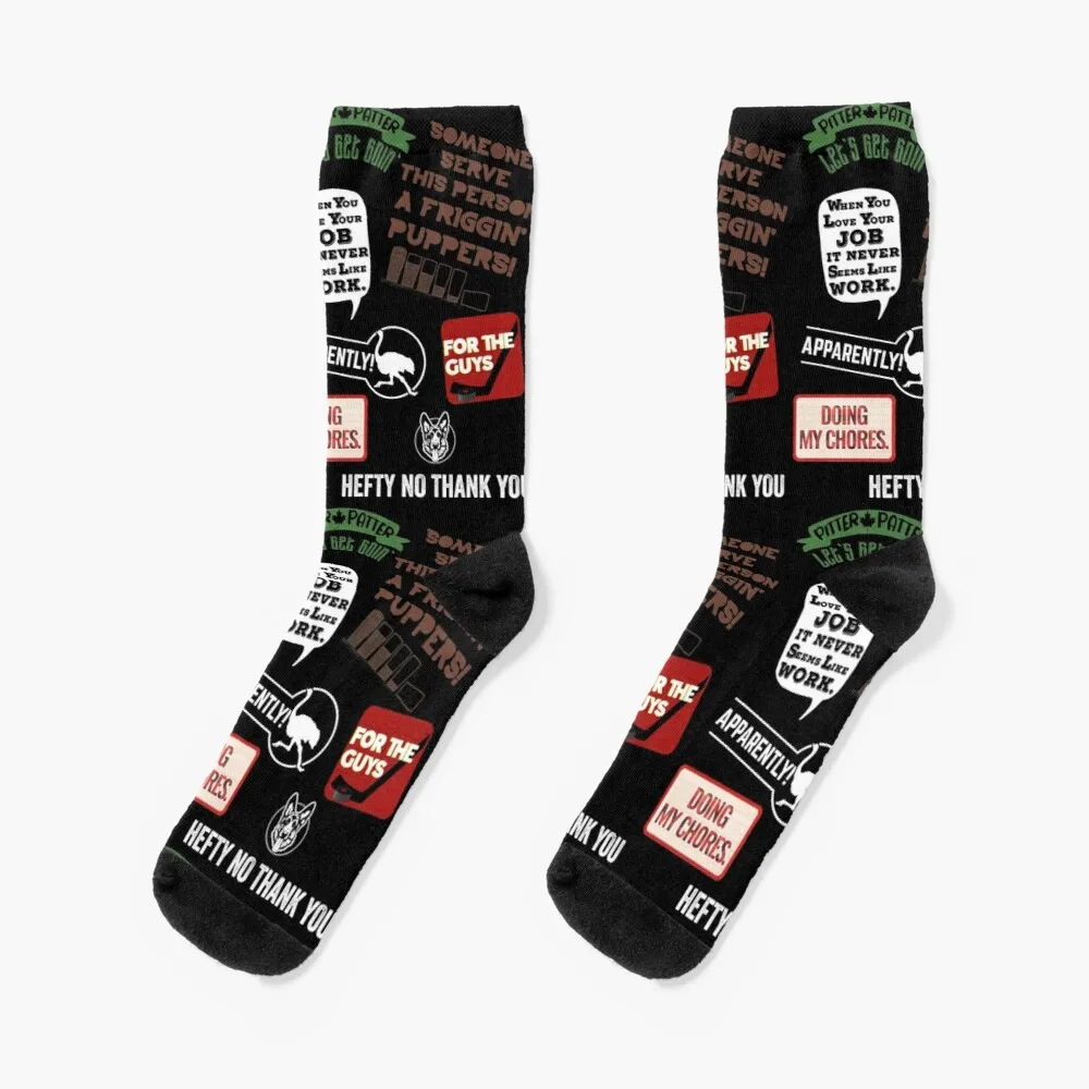 

Letterkenny Pastor Glen Quotes Socks Women'S Socks High Cartoon Socks Anti-Slip Socks Man