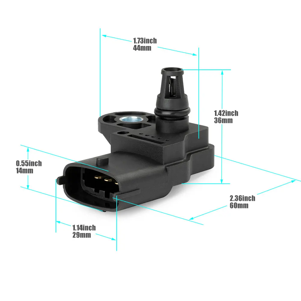 0261230217 Intake Manifold Pressure Sensor MAP Sensor For Chevrolet BYD F0 Honda Civic Jazz Stream