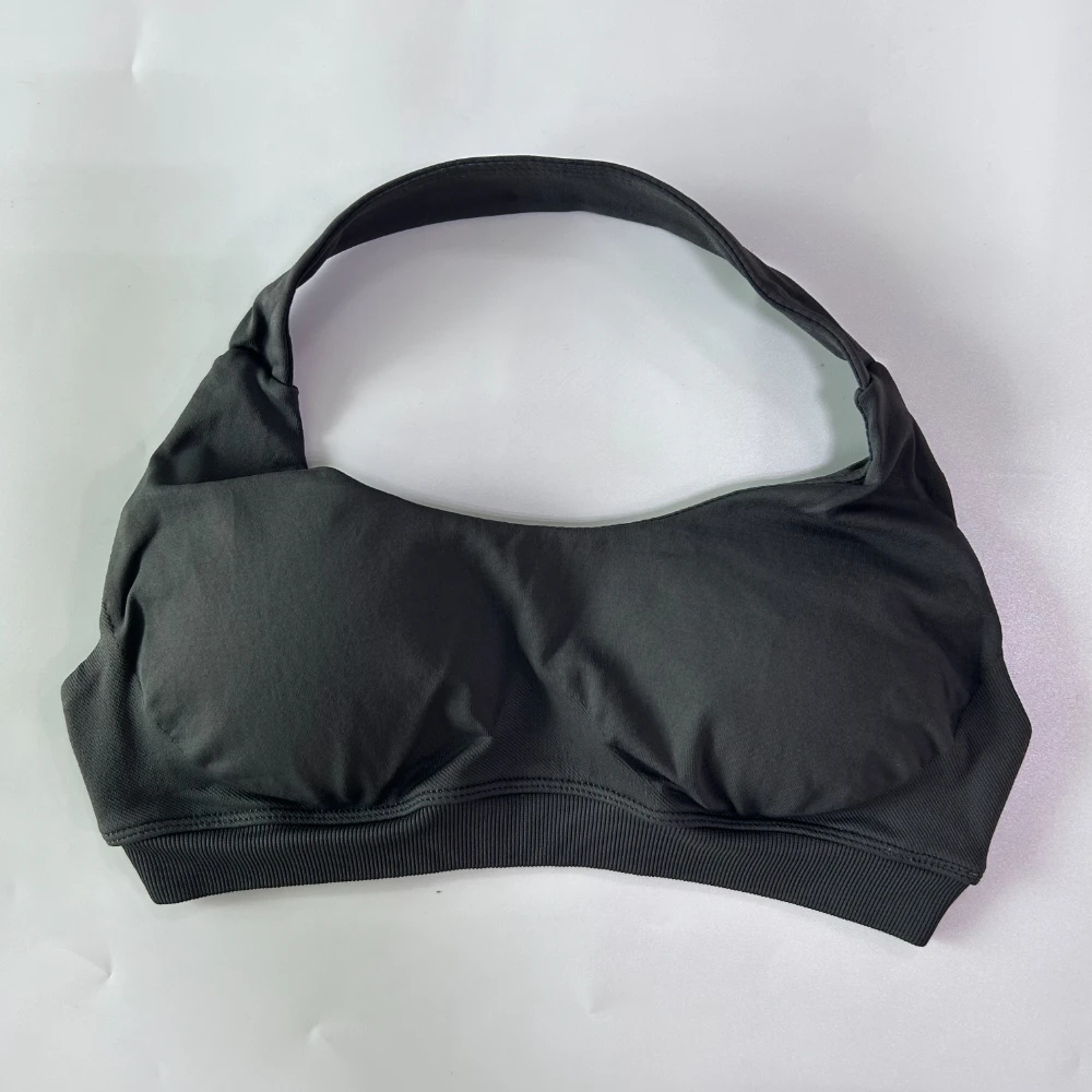Damen Yoga-BH mit Neckholder und offenem Rücken, Fitness-Yoga-Top, Unterwäsche mit mittlerem Halt, Workout-Gym-Sport-Crop-Top – Detail 8