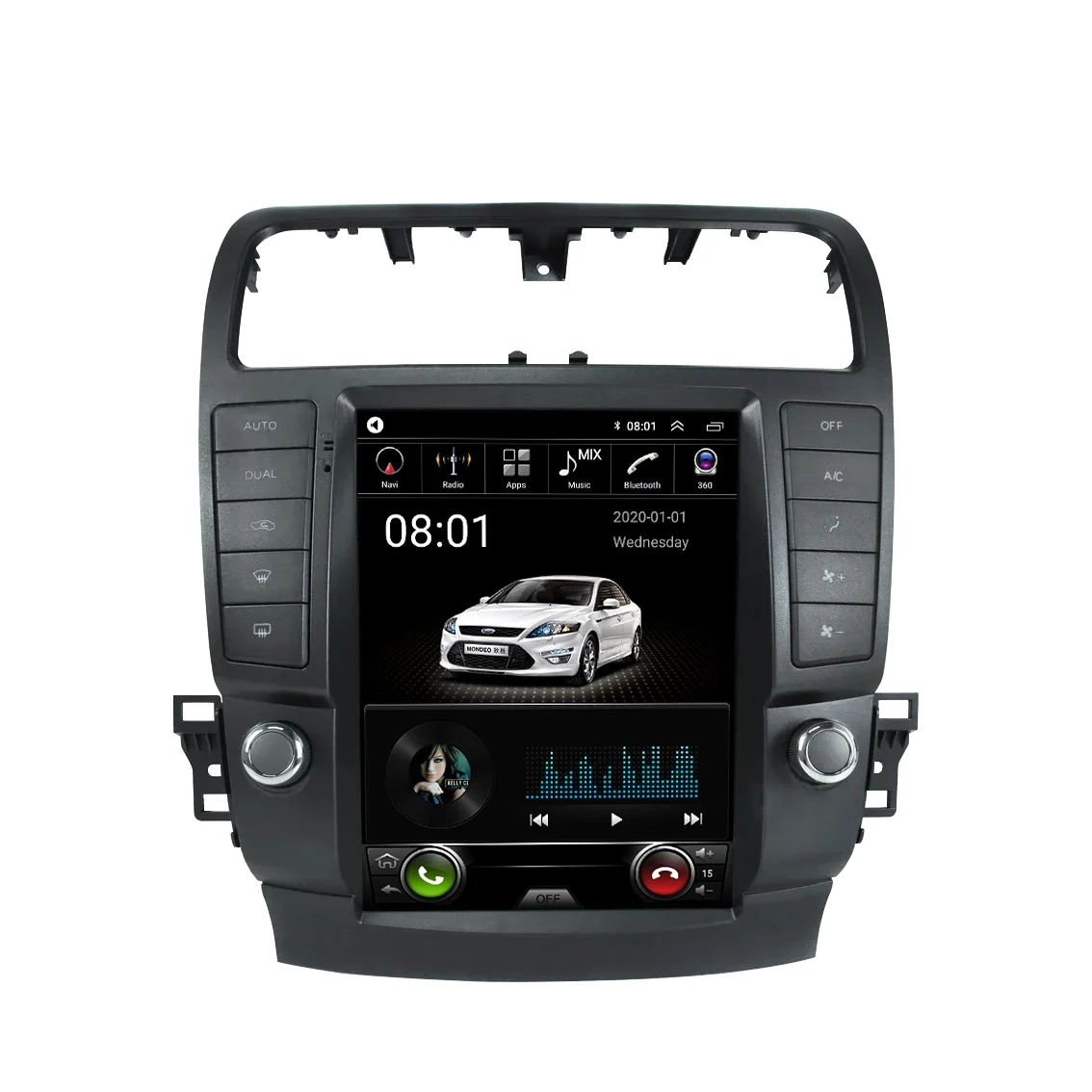 9.7 Inch Android 8Core Car Radio Stereo GPS Navigation WIFI Amplifier Built-In GPS for Acura TSX 2003-2008 Multimedia for Apple