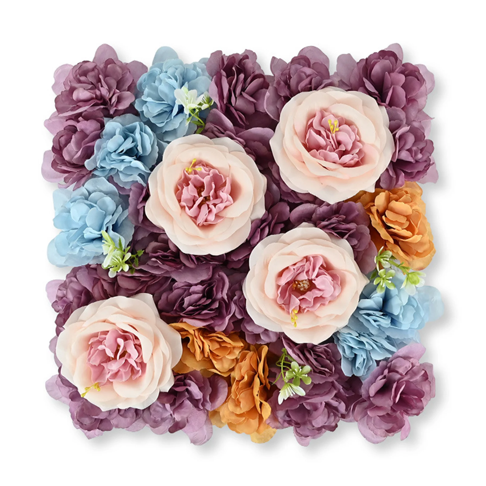 

Artificial Flowers Wall Panel Silk Poey Flower Backdrop Faux Roses For Wall Party Wedding Bridal Shower Outdoor Decoration Prop