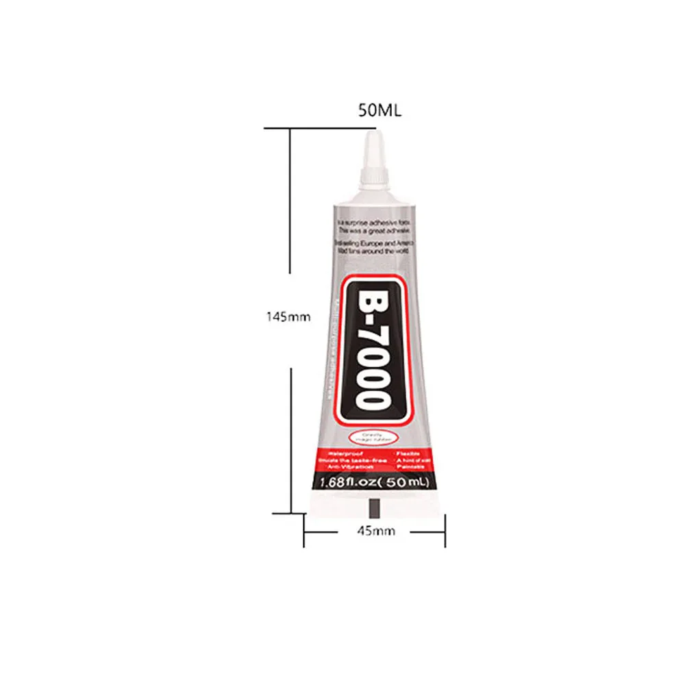 Lem B-7000 50ml epoksi Resin, perekat reparasi ponsel layar sentuh lem cair DIY kerajinan perhiasan perekat Super