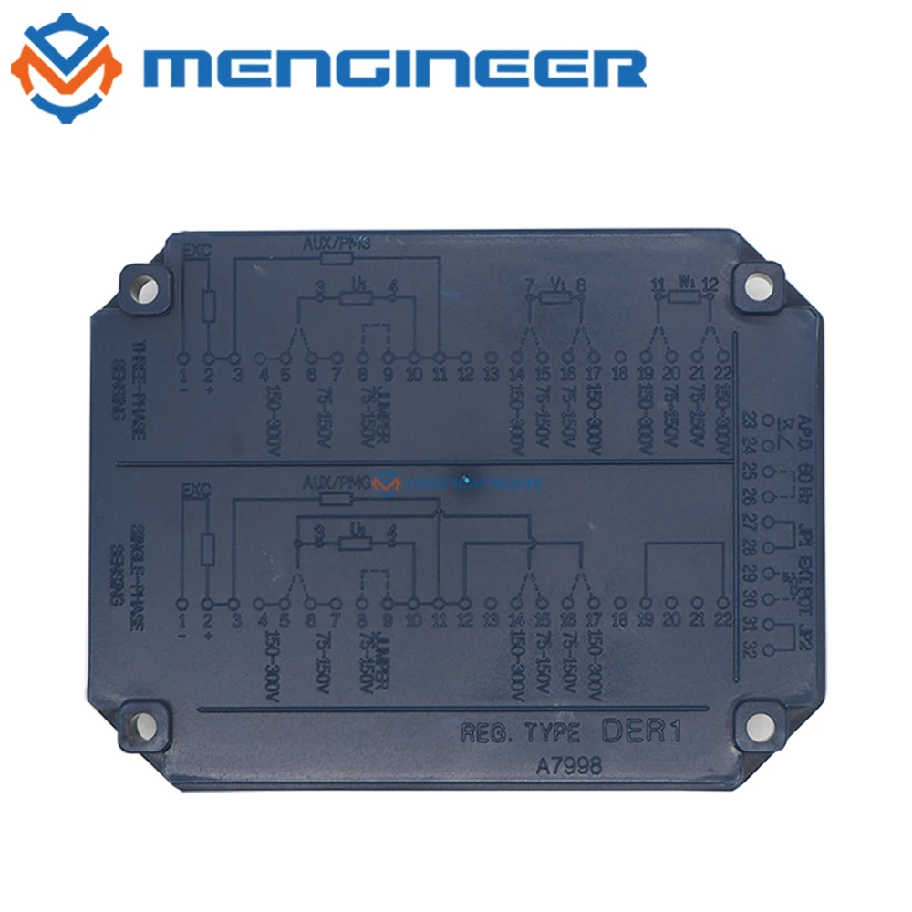 Fast Delivery DER1 AVR Mecc Alte Automatic Voltage Regulator For Generators Compatible With Original