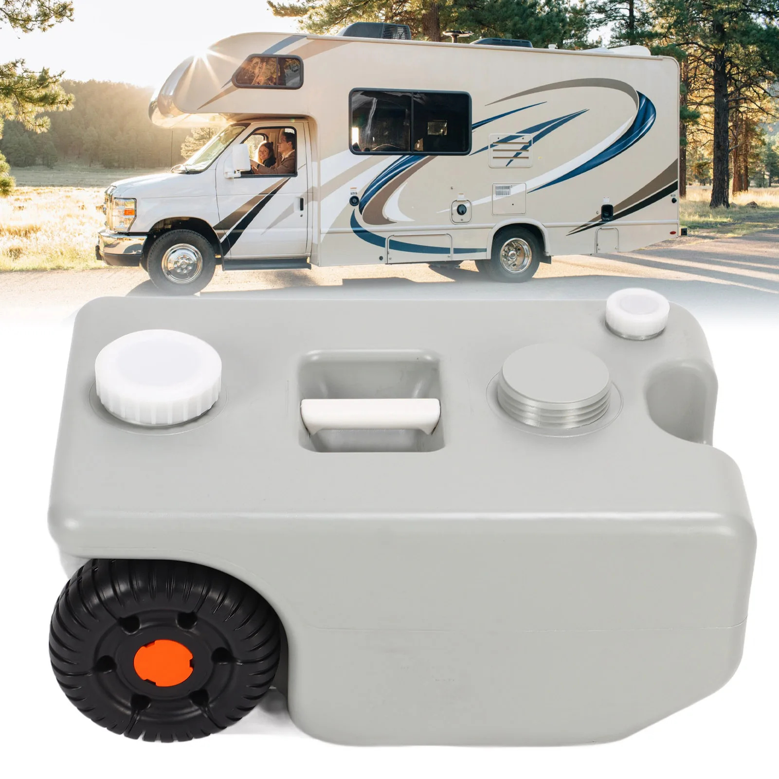 

Portable RV Waste Holding 25L Large Capacity Tote HDPE Water for Boat RV Water RV Waste Tote Tote