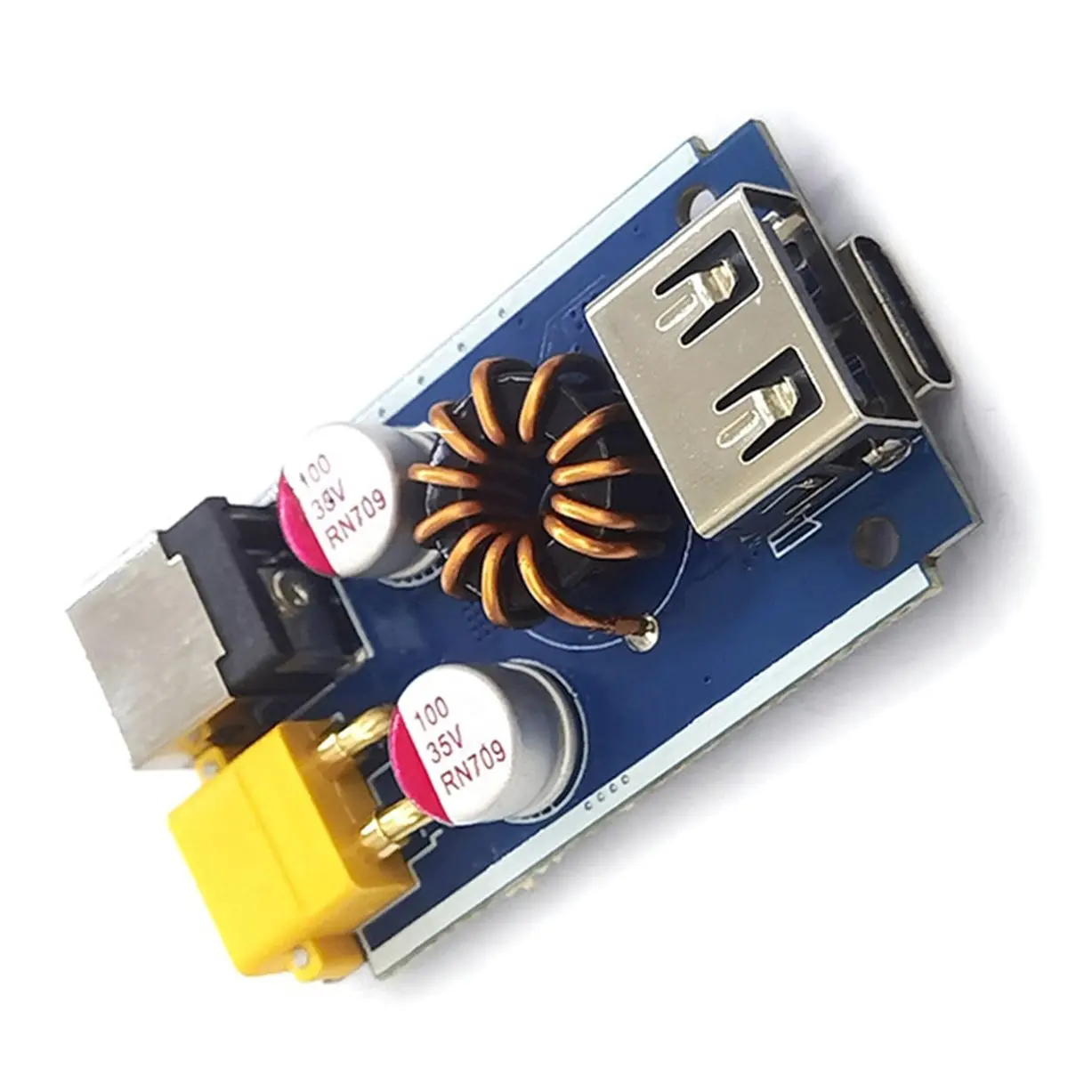 USB Type C Fast Charge Module 65W DC 9V-35V Step-Down Converter, Supports QC4.0 PD2.0/3.0 with XT30 Input Module