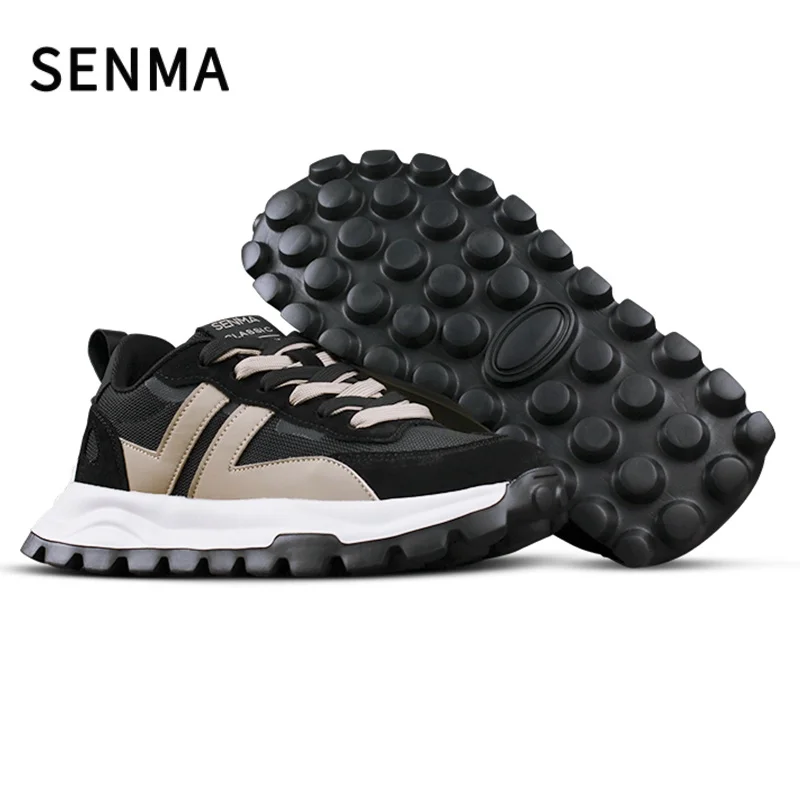 SENMA Chaussures pour hommes Chaussures de sport à semelle souple Nouvelles baskets en maille pour femmes et hommes Chaussure de marche/tennis - Confort léger pour un usage toute la journée