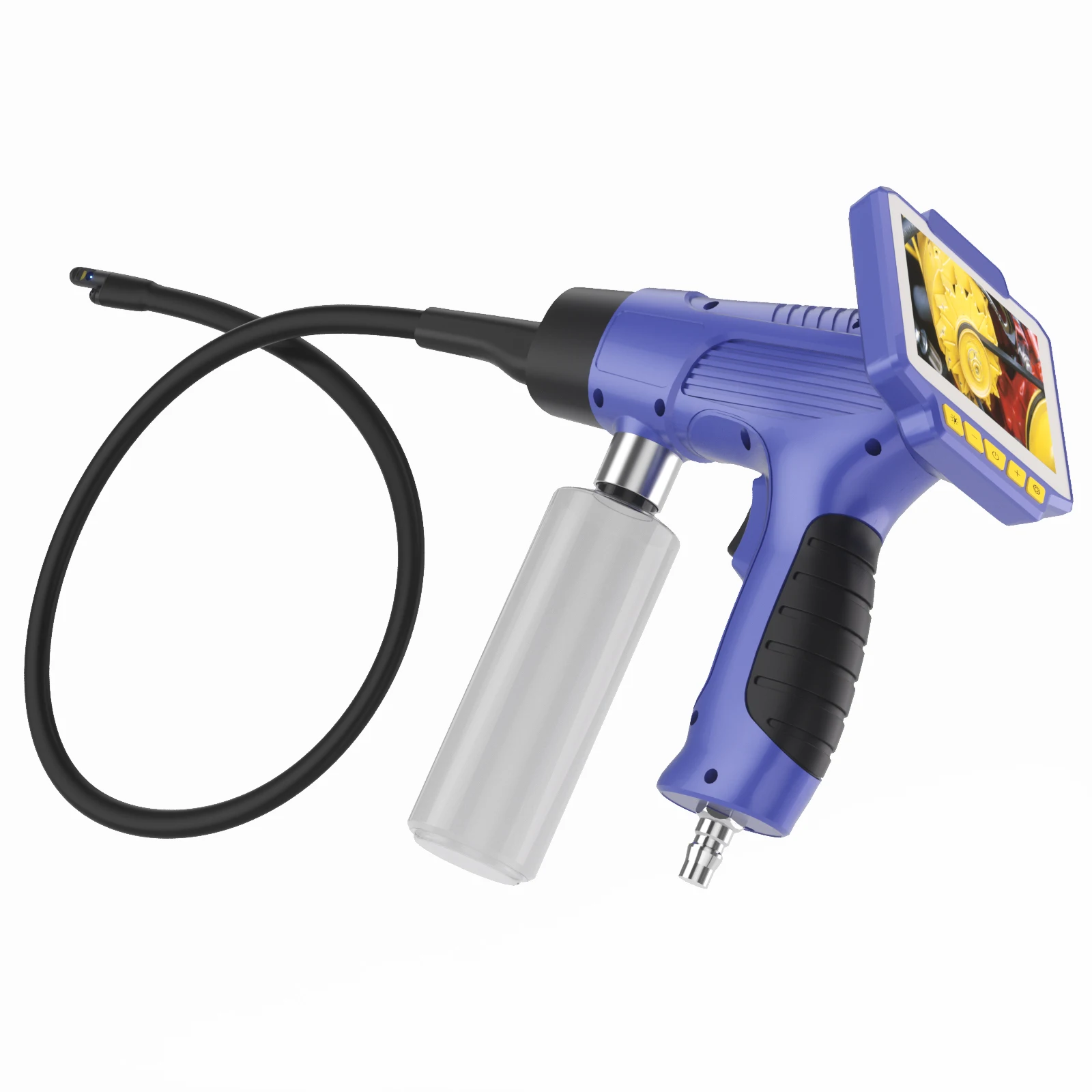 4.3inch 2MP 1080P Car AC Air Conditioner Cleaning Endoscope Side View Spray Gun Borescope Camera Handheld Otoscope