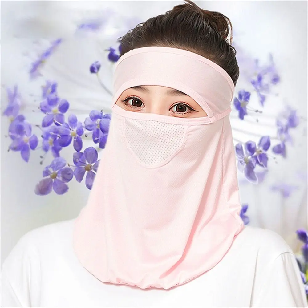 Ice Silk Sunscreen Mask Daily Breathable Thin Traceless Mask Sun Protection Summer