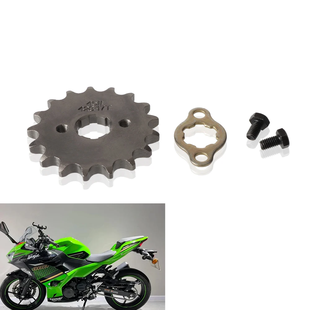 

Motorcycle 428# 20mm 17T Teeth Front Engine Sprocket For Dirt Pit Bike ATV Go Kart Electric Scooter 428 Chain Moto Accessories