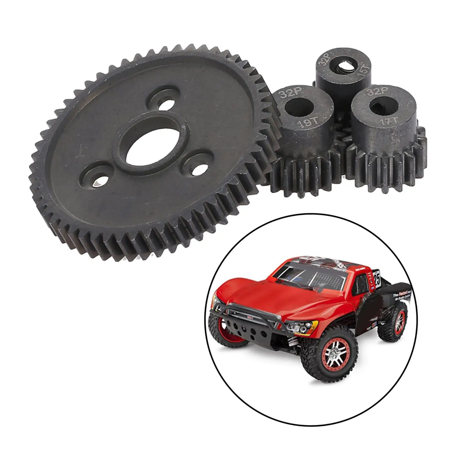 Stahl 54T 0,8 Stirnmotor mit Ritzel, passend für Slash 4x4 RC