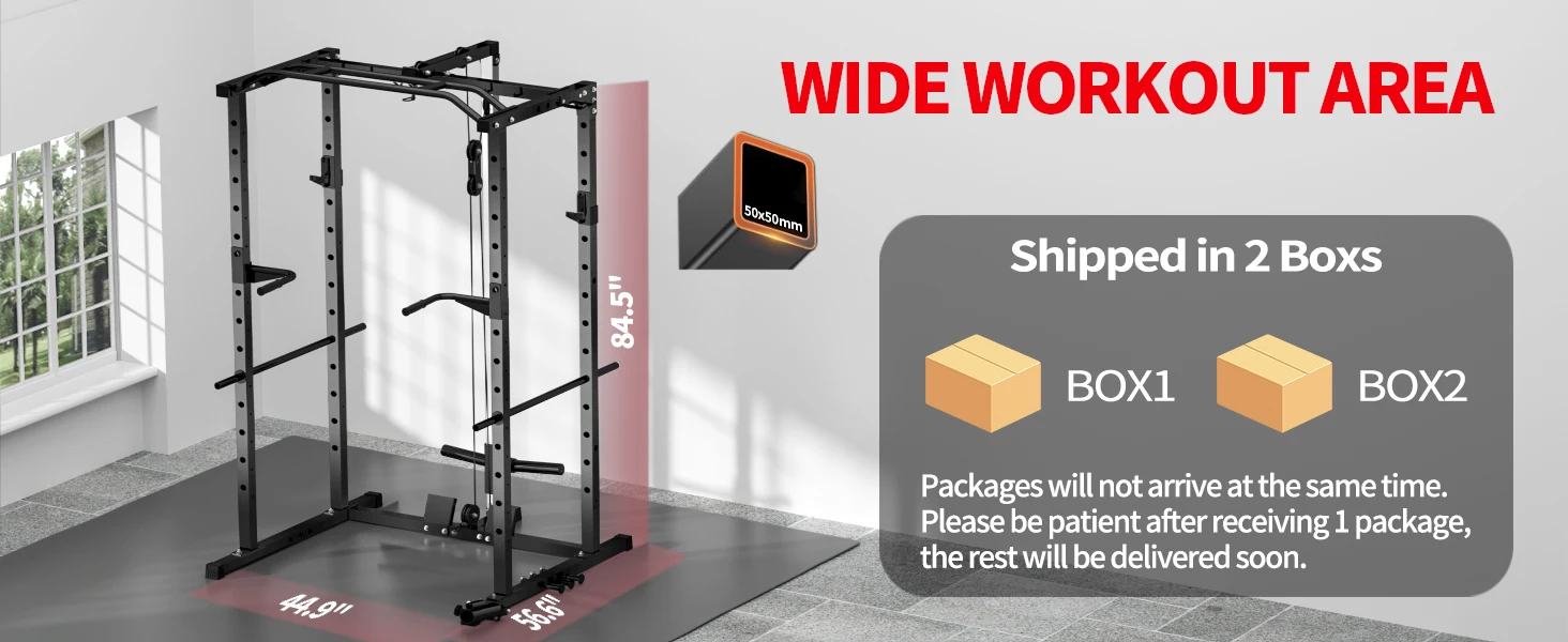 power rack with pulley system