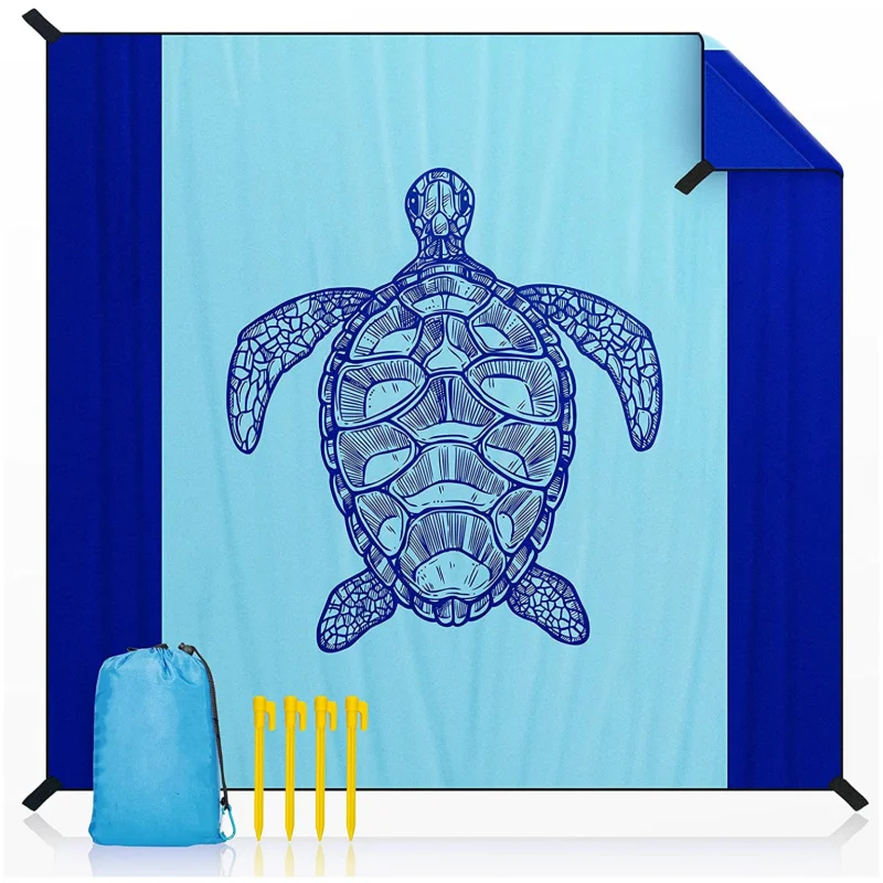 Extra Large Beach Blanket 210x200CM Waterproof Sandproof Beach Accessories for Vacation Must Haves Beach Mat for Camping Hiking