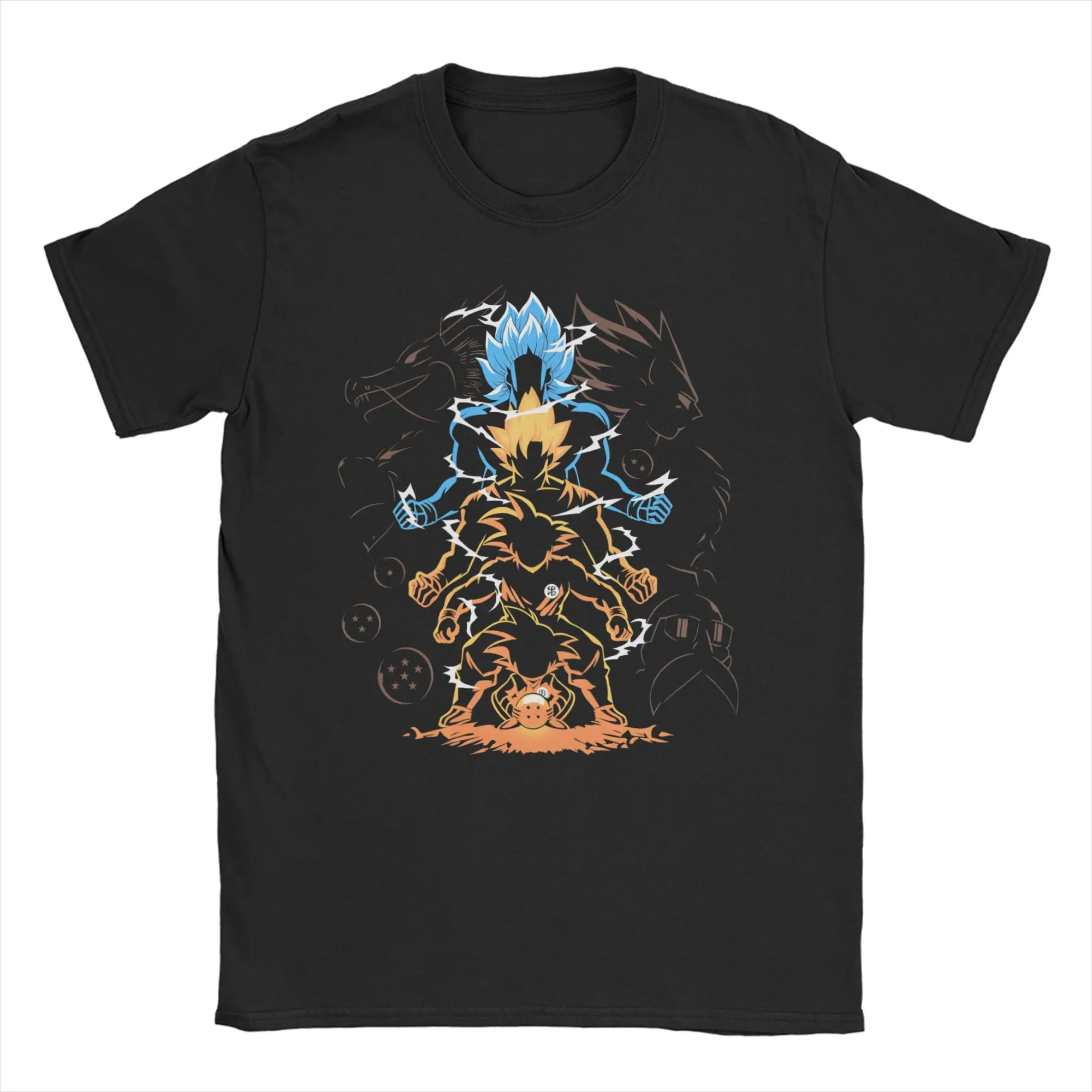 

Футболки Dragon Ball Z Goku DBZ для мужчин и женщин, модные футболки в стиле 90-х, футболки с коротким рукавом и круглым вырезом, хлопковые футболки 4XL, 5XL, 6XL, одежда